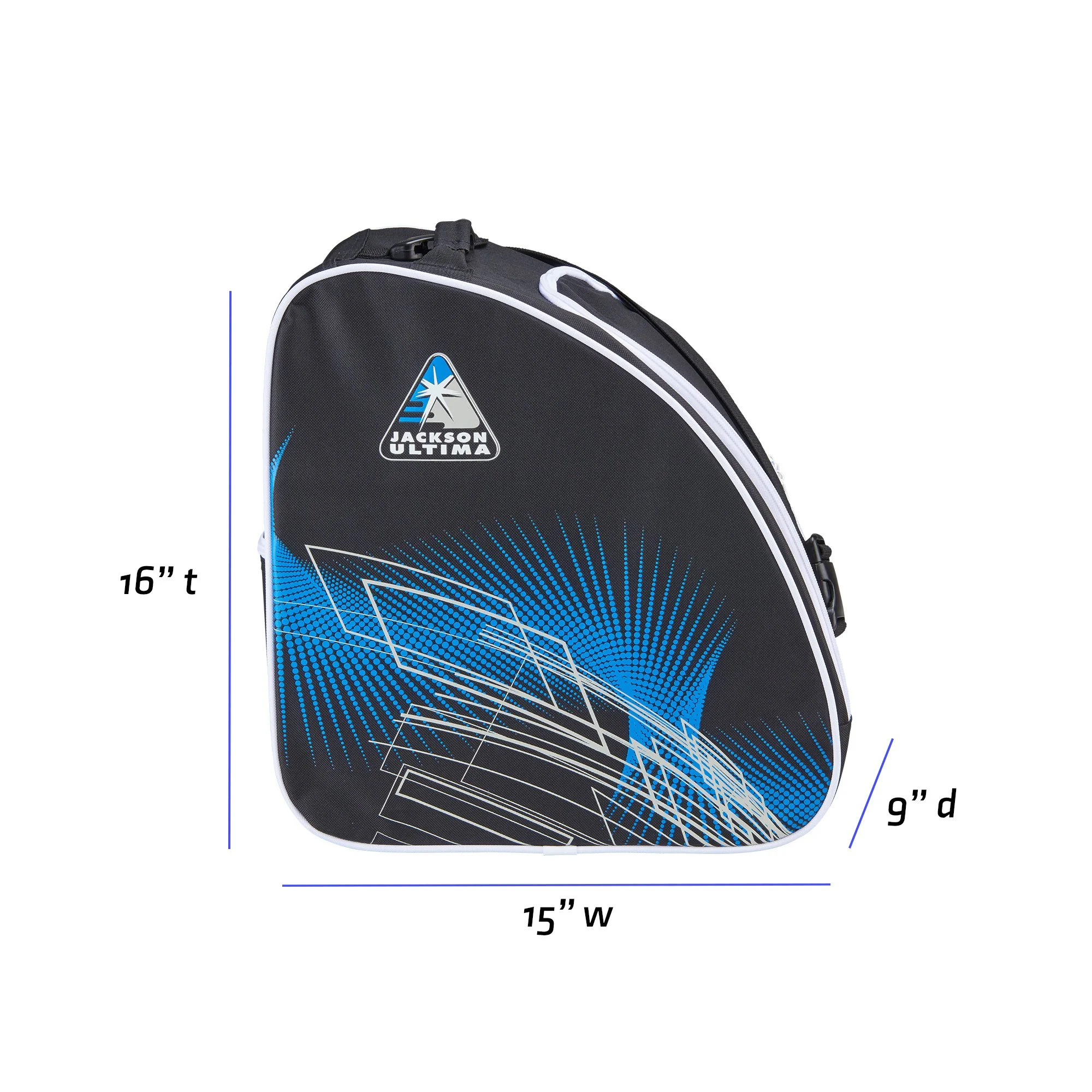 JACKSON OVERSIZED SKATE BAG (BLACK/BLUE) - Image 3