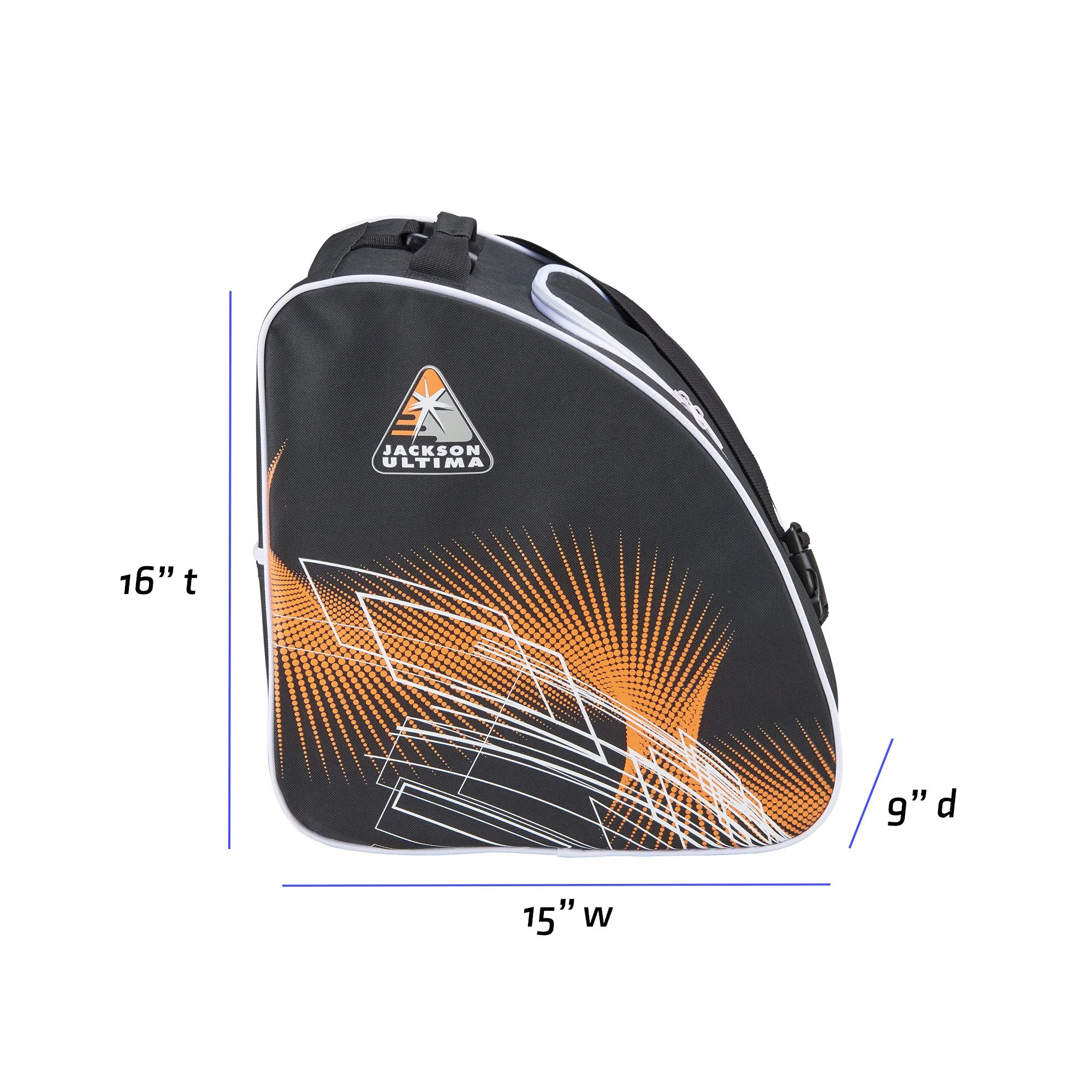 JACKSON OVERSIZED SKATE BAG (BLACK/ORANGE) - Image 3